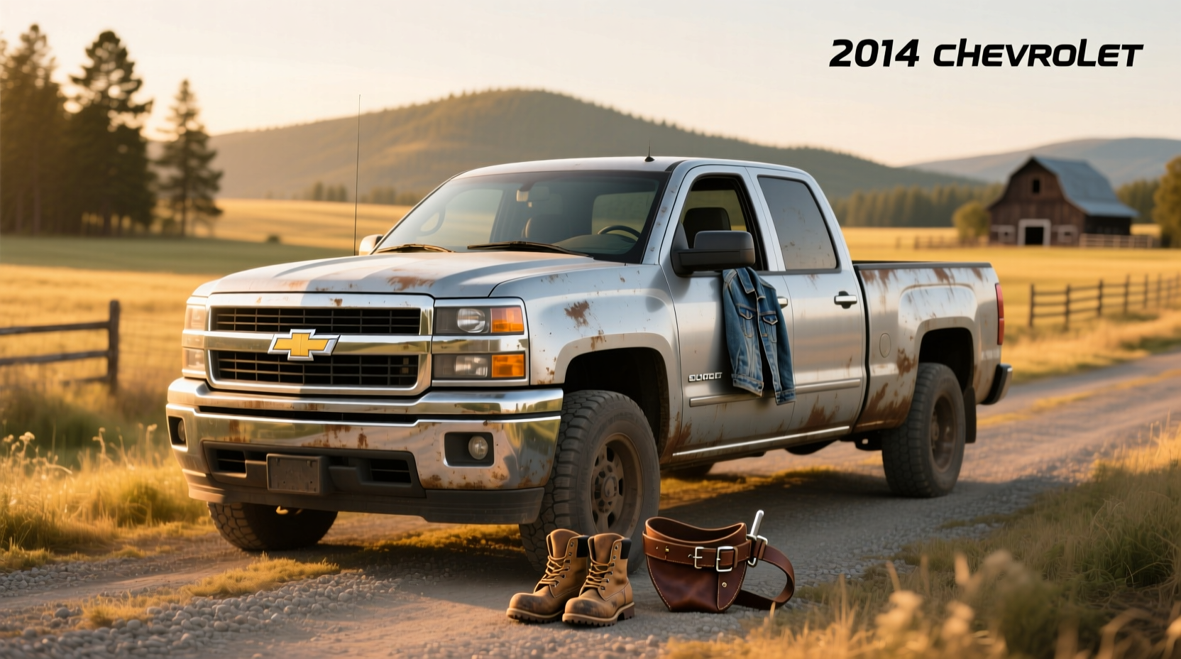 2014 Chevy pickup truck for comparison