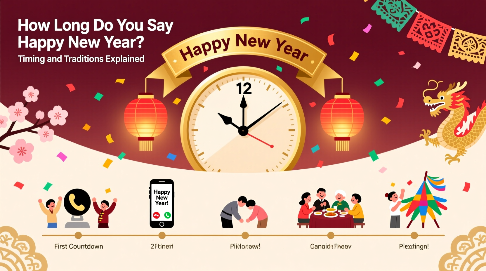 how long do you say happy new year