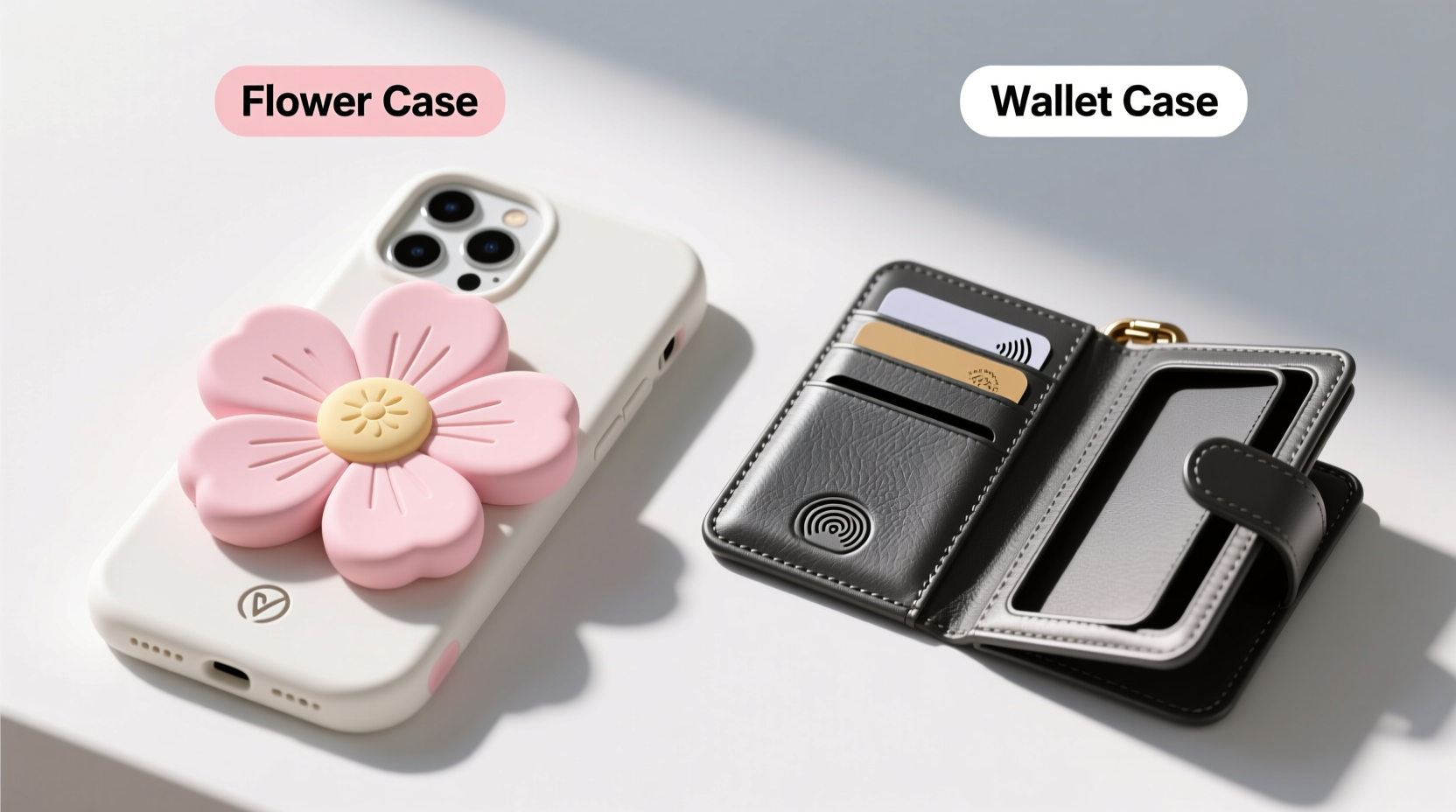 flower case vs wallet phone case which is actually more practical