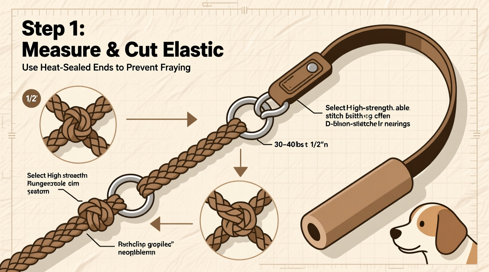 diy guide how to make a durable and comfortable bungee dog leash at home
