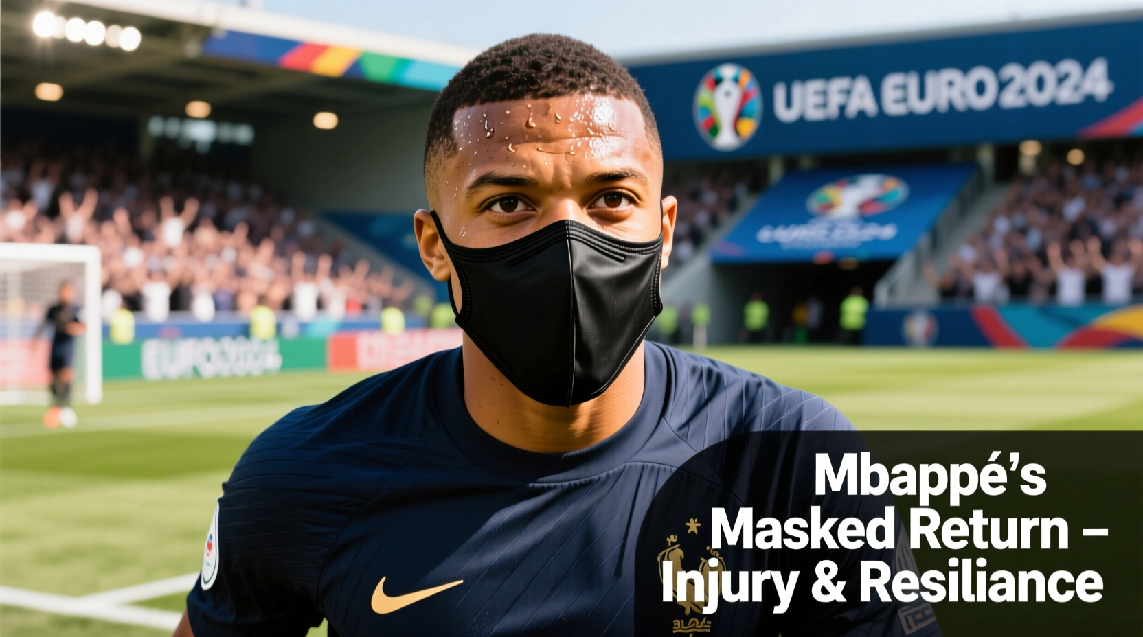 why does mbappe wear a mask injury euro 2024 face covering