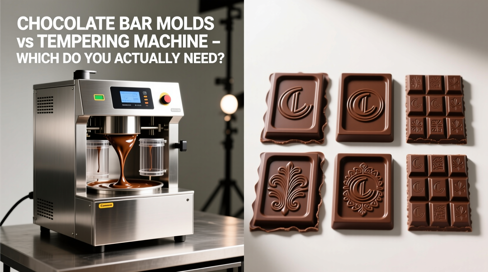 chocolate bar molds vs tempering machine which one do you actually need