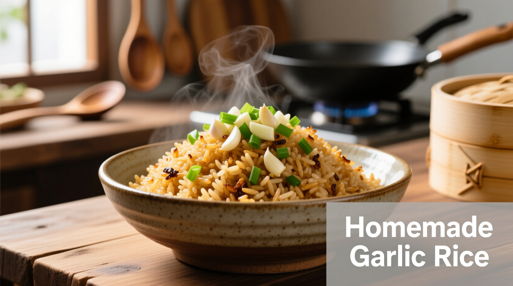 make garlic rice