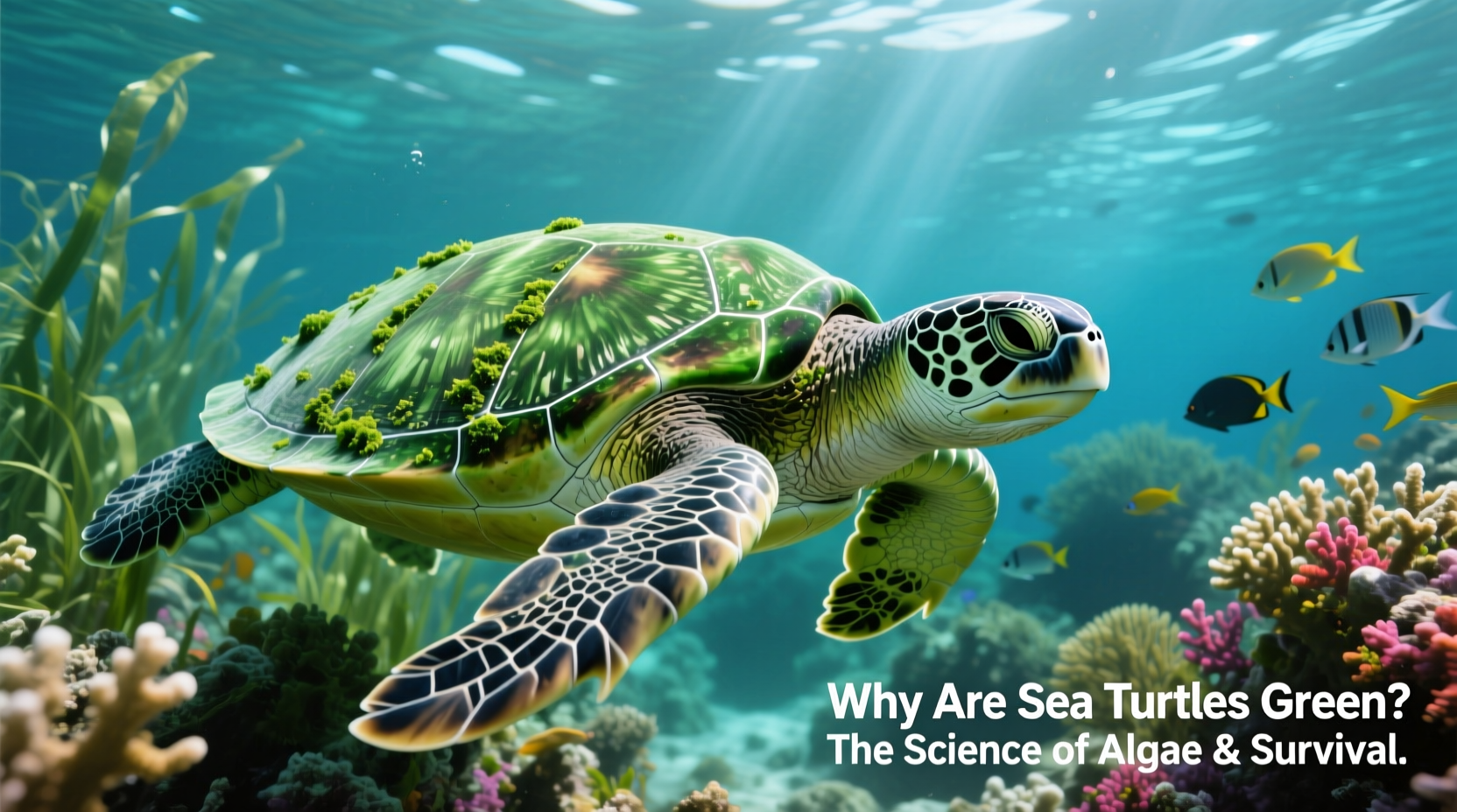 why are turtles green exploring the color of sea turtles