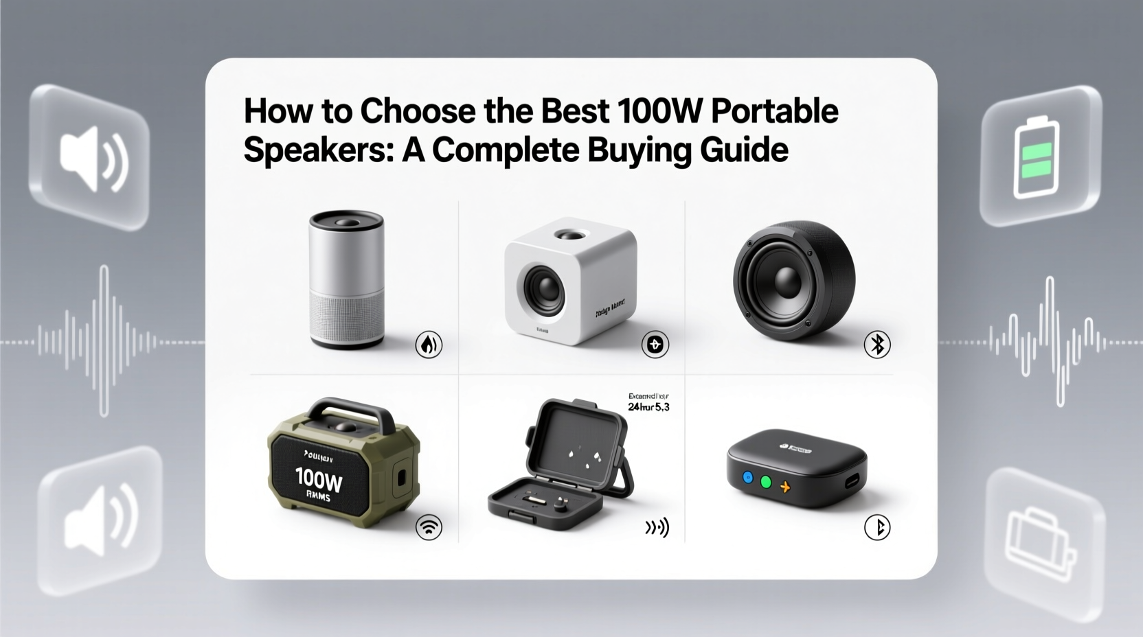 100w portable speakers