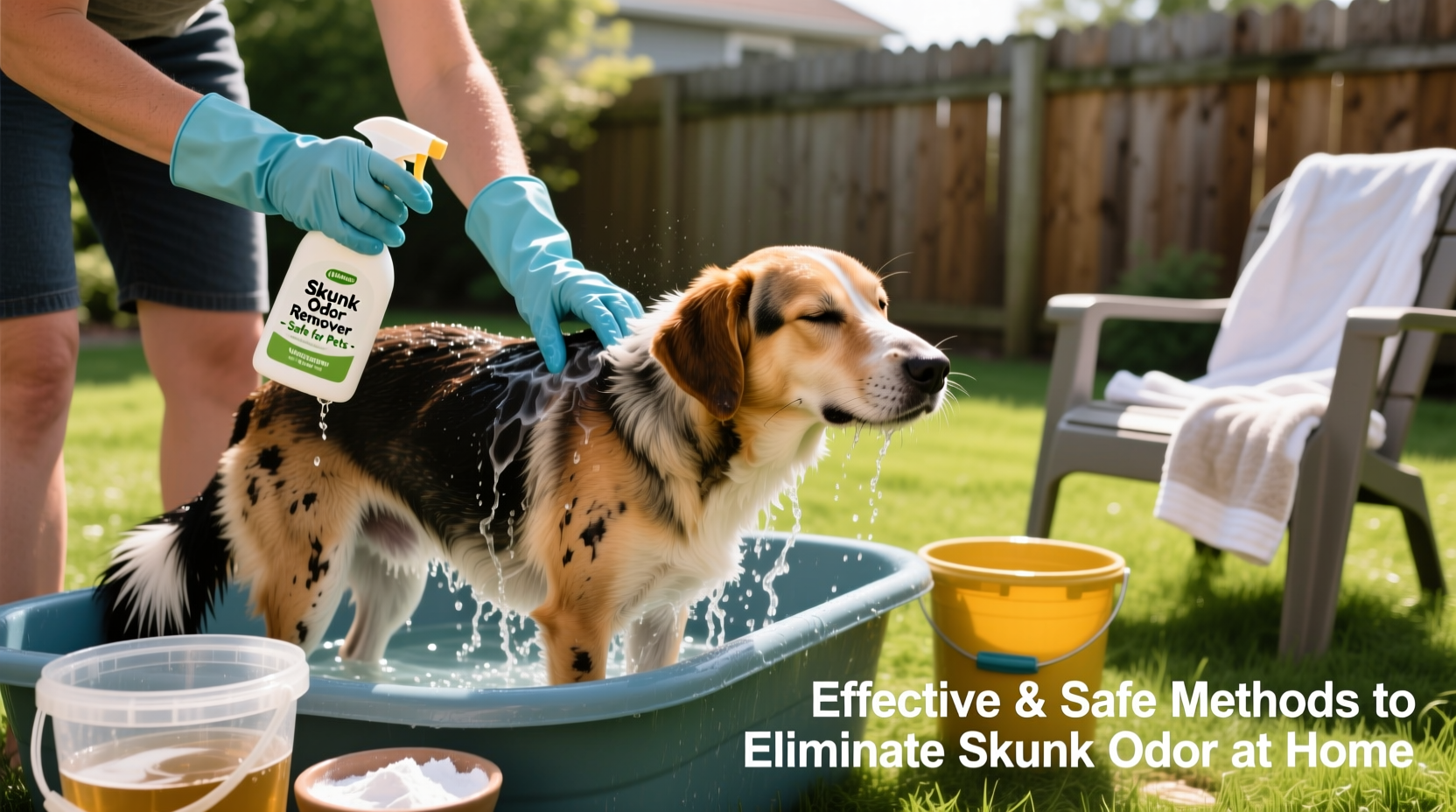 effective and safe methods to eliminate skunk odor from your dog at home 3