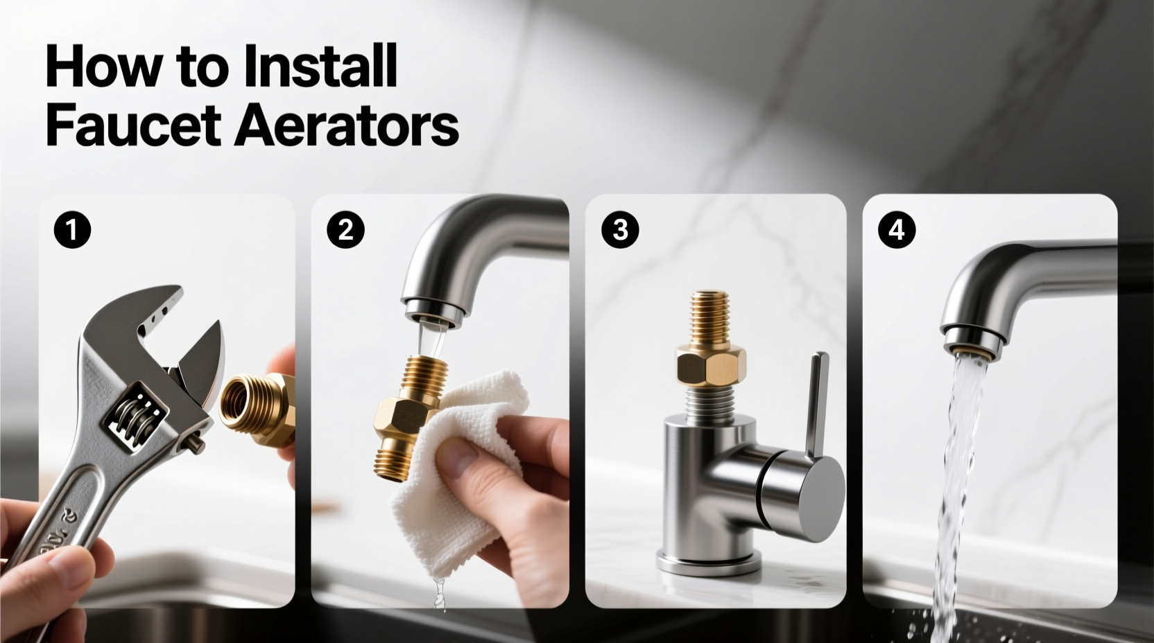 how to install faucet aerators