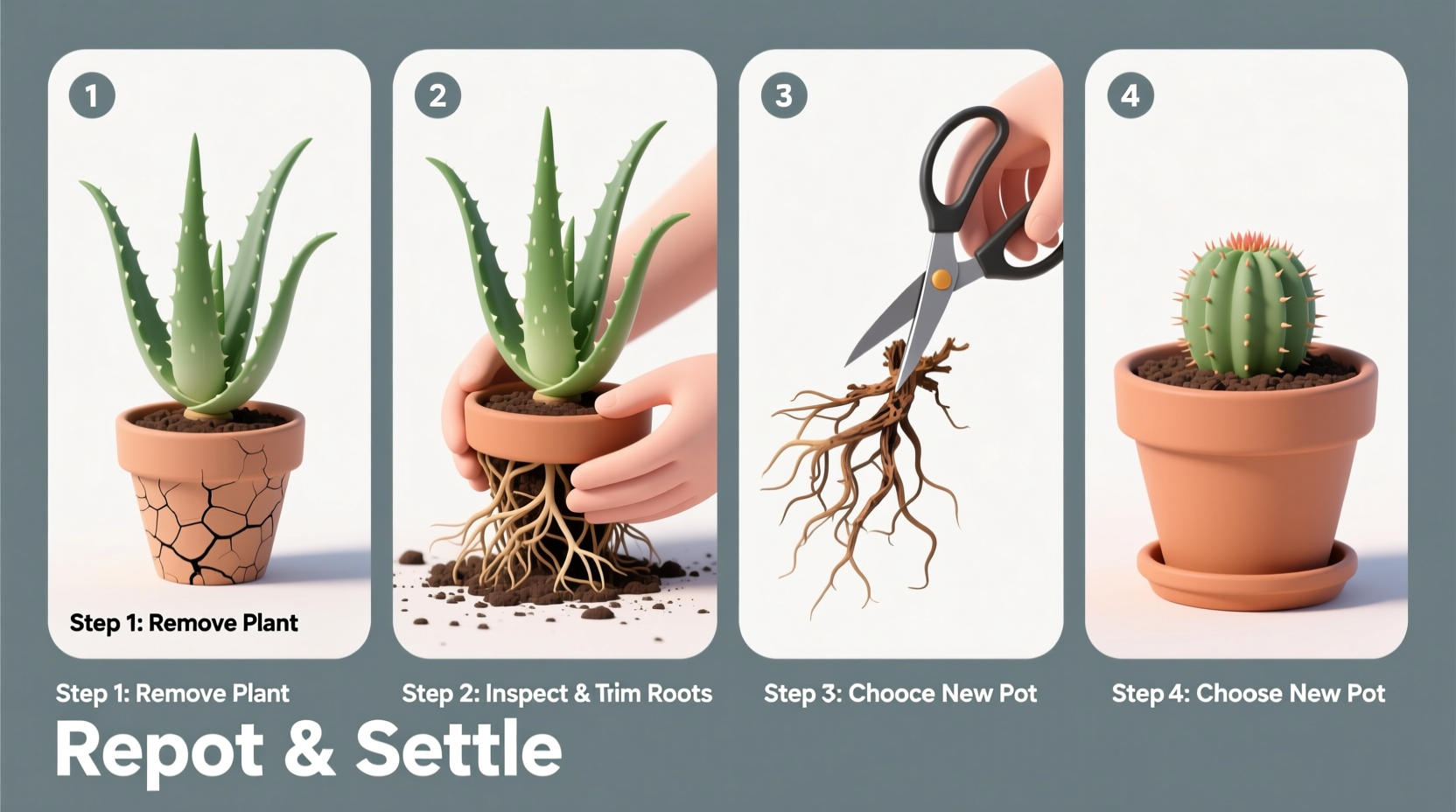 how do i repot an aloe vera plant