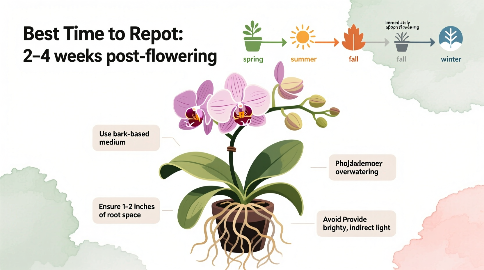 When to Repot Phalaenopsis Orchids: Best Time & Care Tips