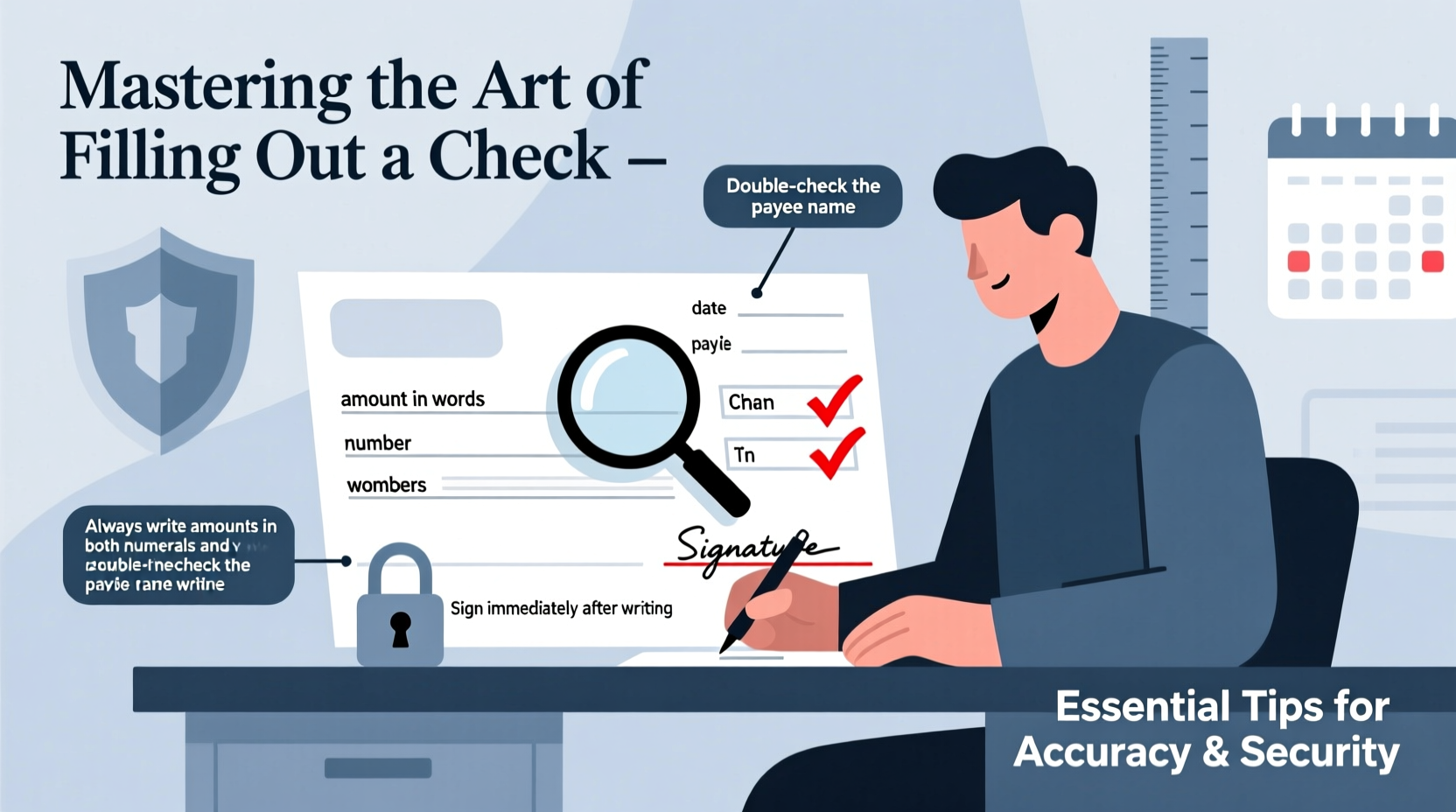 mastering the art of filling out a check essential tips for accuracy and security