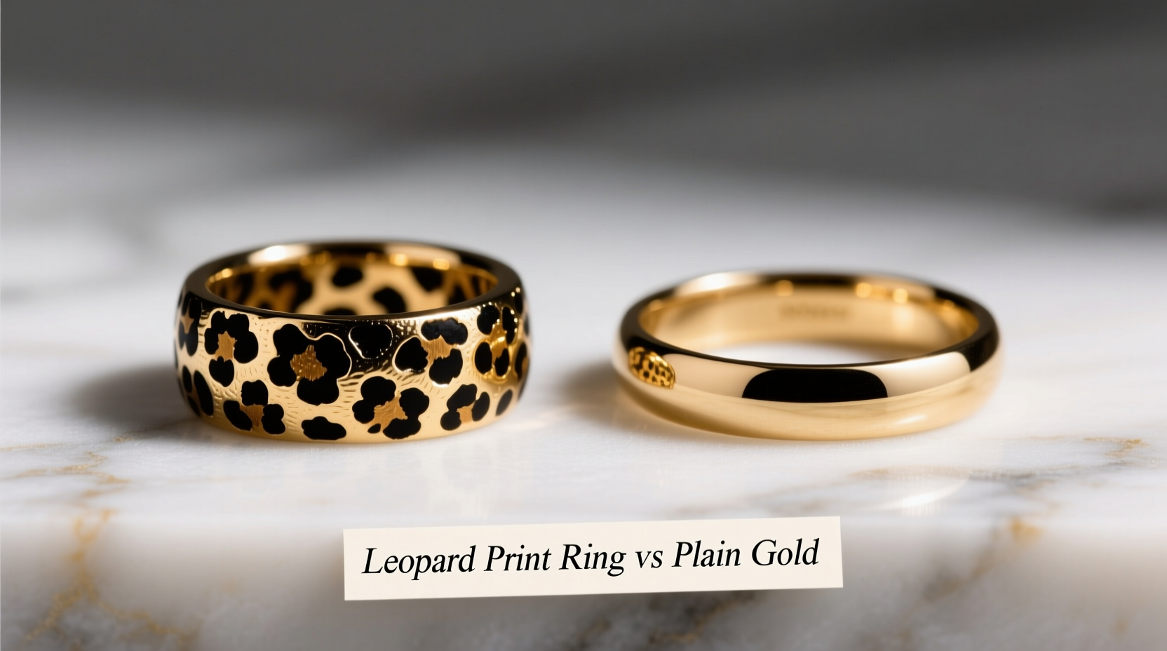 leopard print ring vs plain gold which ring gets more compliments