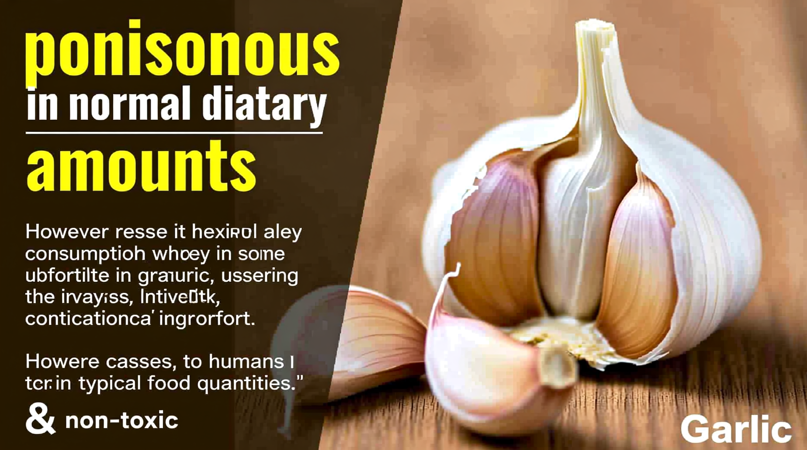 is garlic poisonous