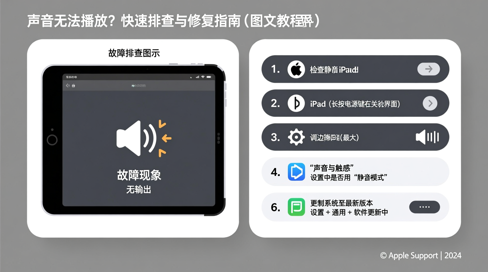 ipad sound not working troubleshooting quick fixes