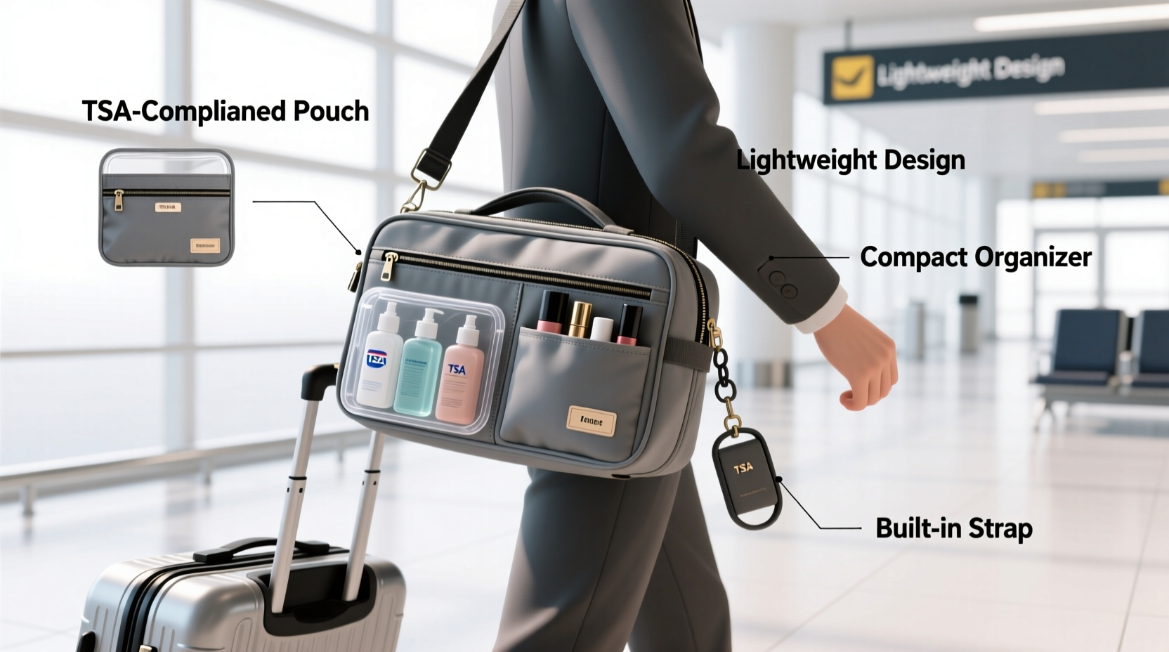 smart strategies for carrying a large makeup bag on a plane without hassle
