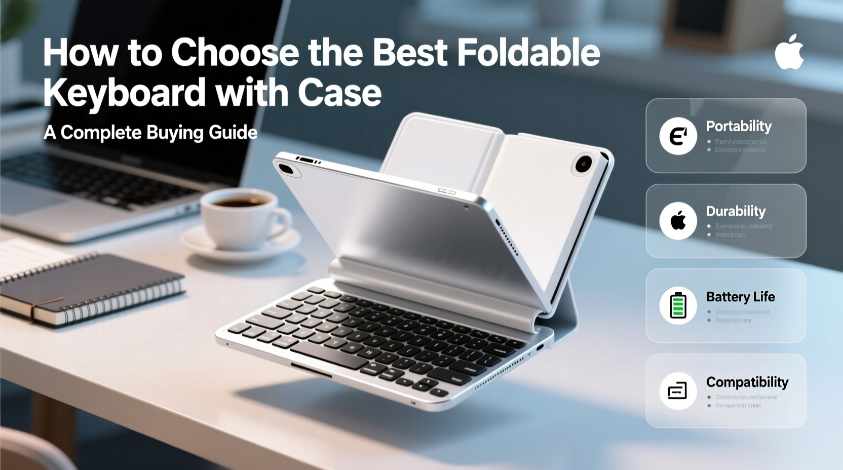 foldable keyboard with case