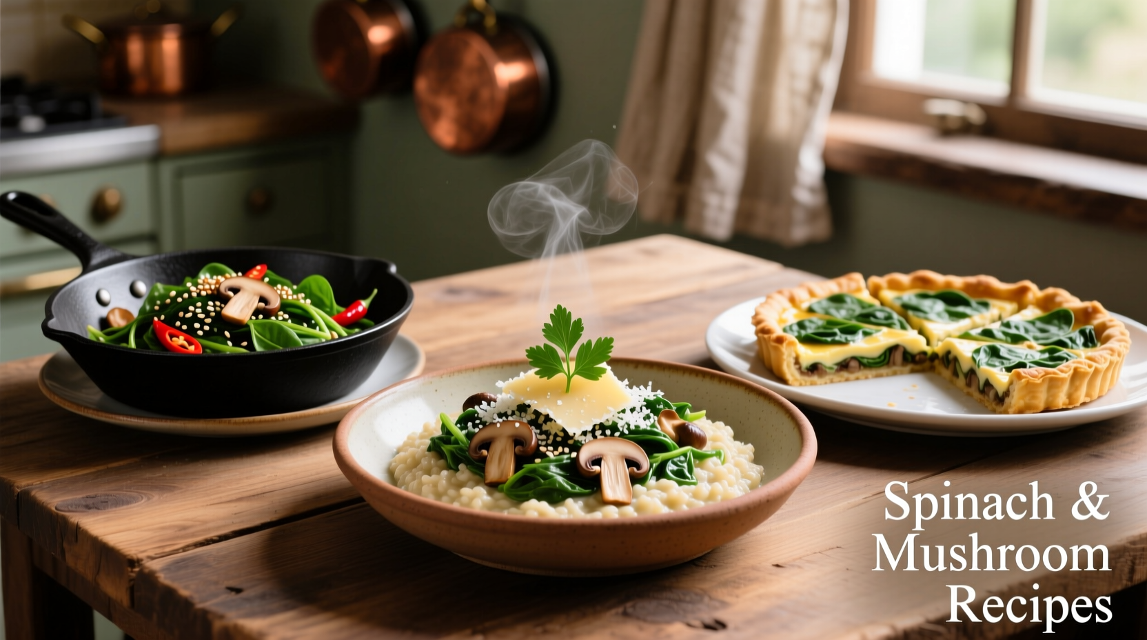 5 Perfect Spinach and Mushroom Recipes Ready in 30 Minutes