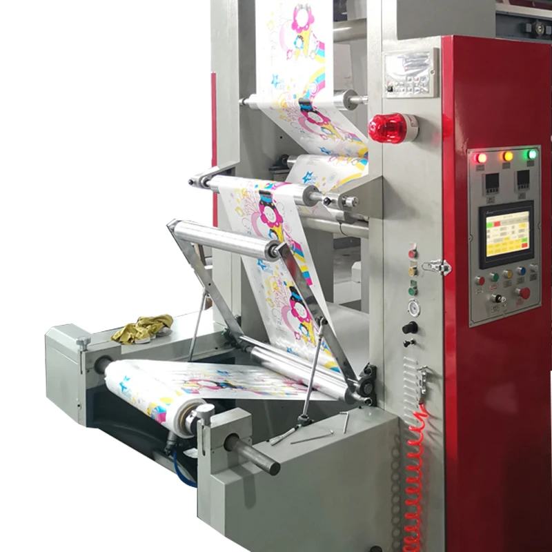 Bridge type six colors flexo letterpress plastic roll printing machine