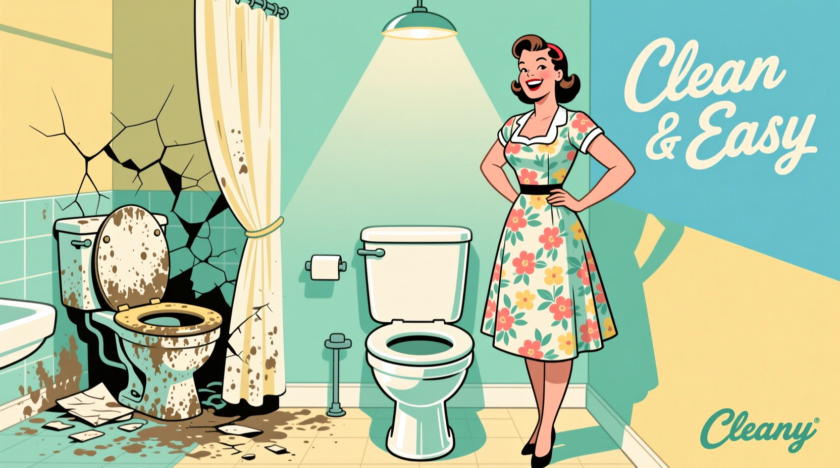your days of scrubbing around the toilet are over