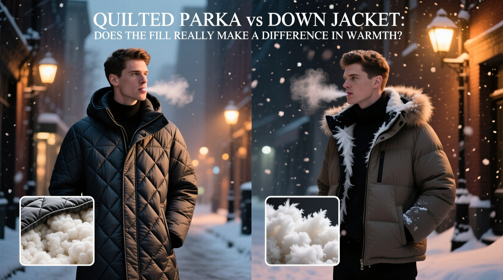 quilted parka vs down jacket does the fill really make a difference in warmth