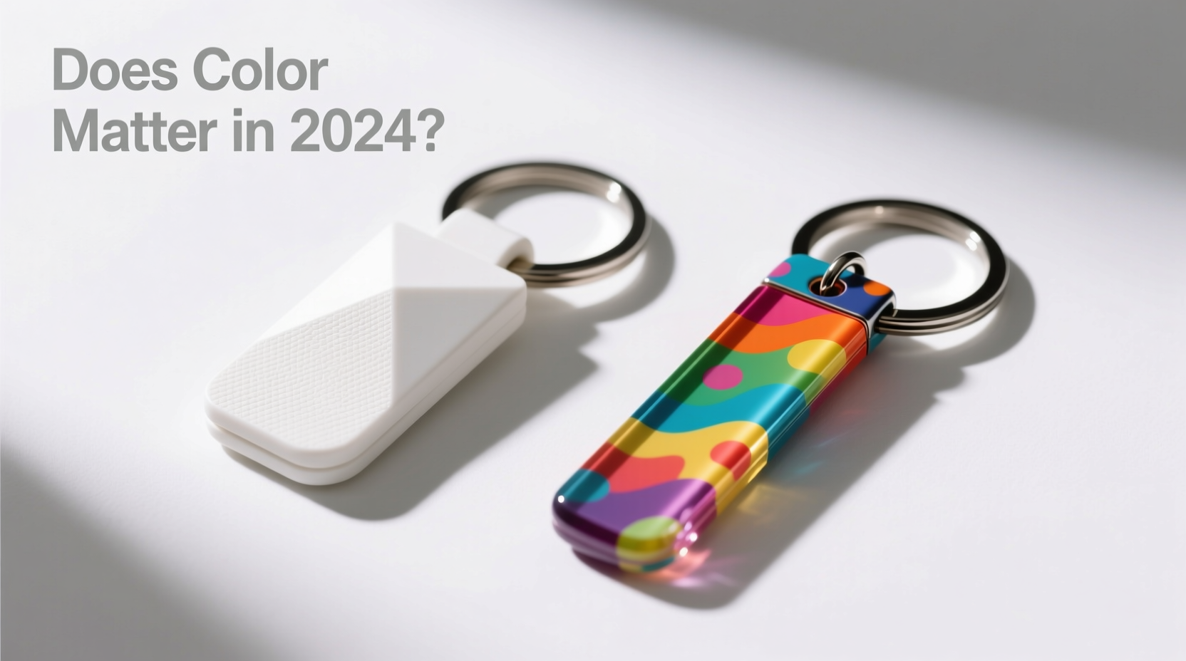 white keychain vs colorful keychain does color even matter in 2024