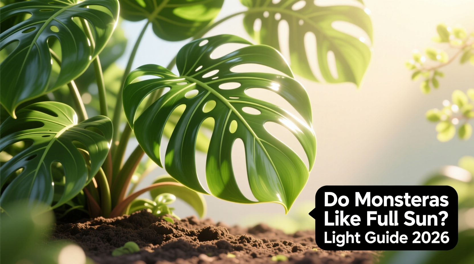 do monsteras like full sun