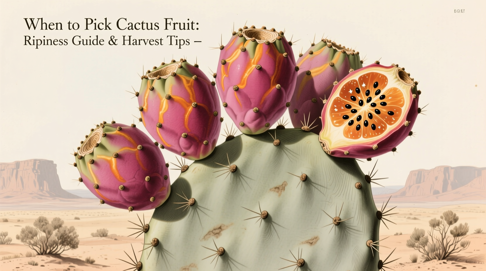 When to Pick Cactus Fruit: Ripeness Guide & Harvest Tips