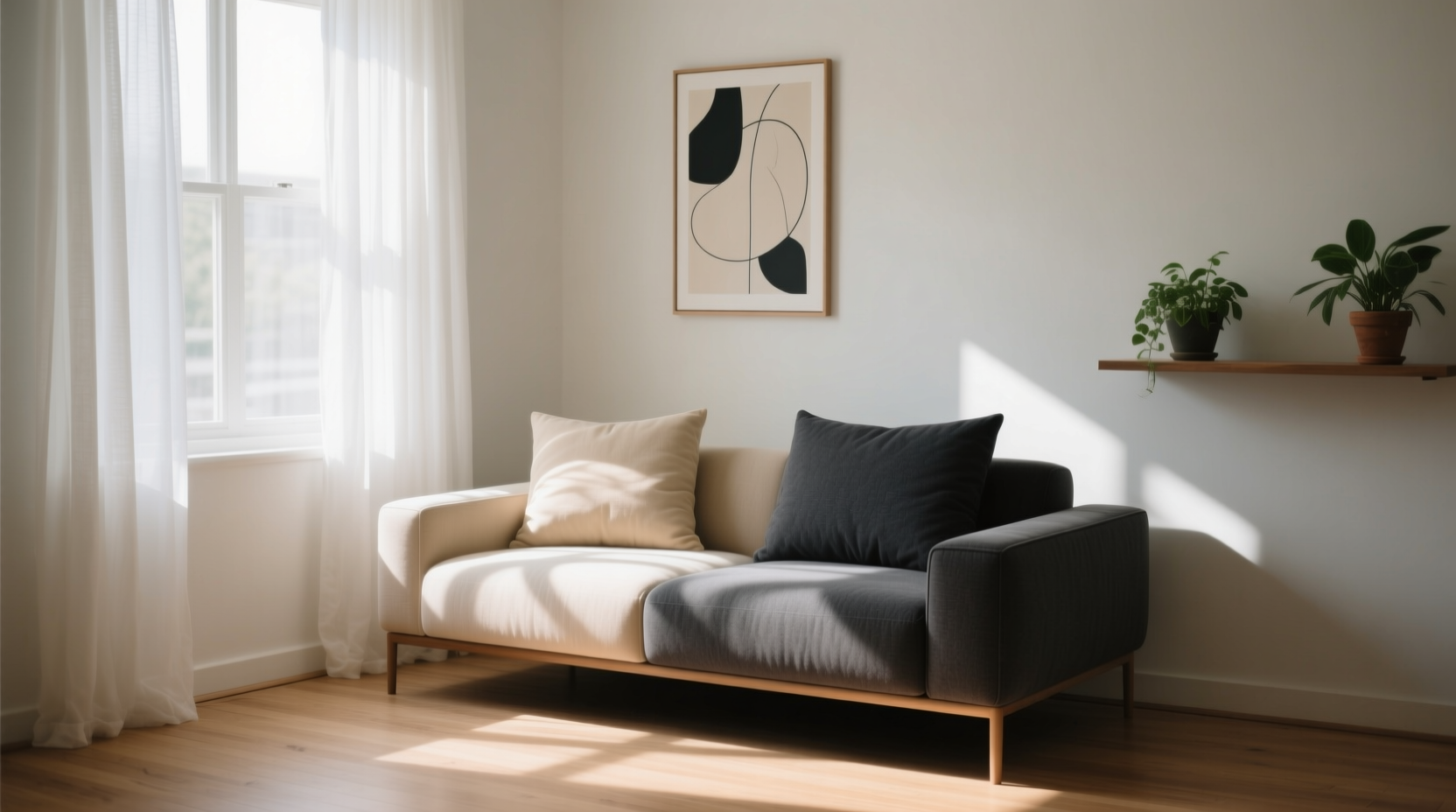 light vs dark sofa cushions will a dark cushion make my small room look even smaller