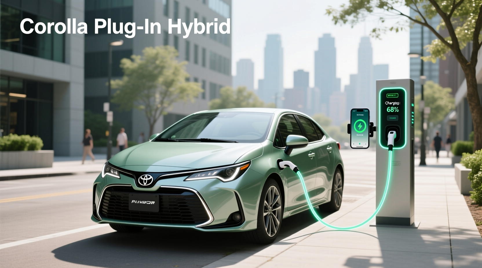 Next-generation Toyota Corolla Plug-in Hybrid exterior rendering