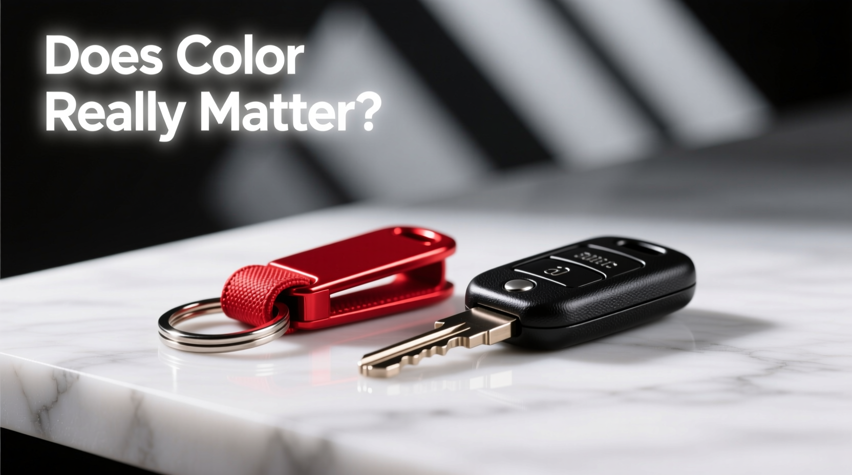 red keychain vs black keychain does color really matter