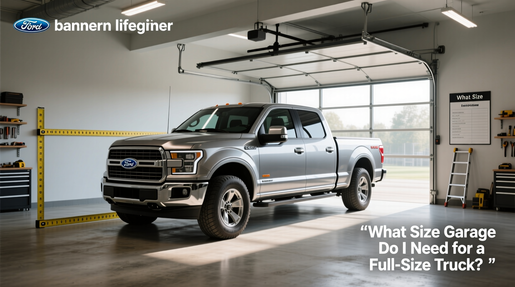 Full-Size Pickup Truck Garage Guide: How Deep Should It Be?