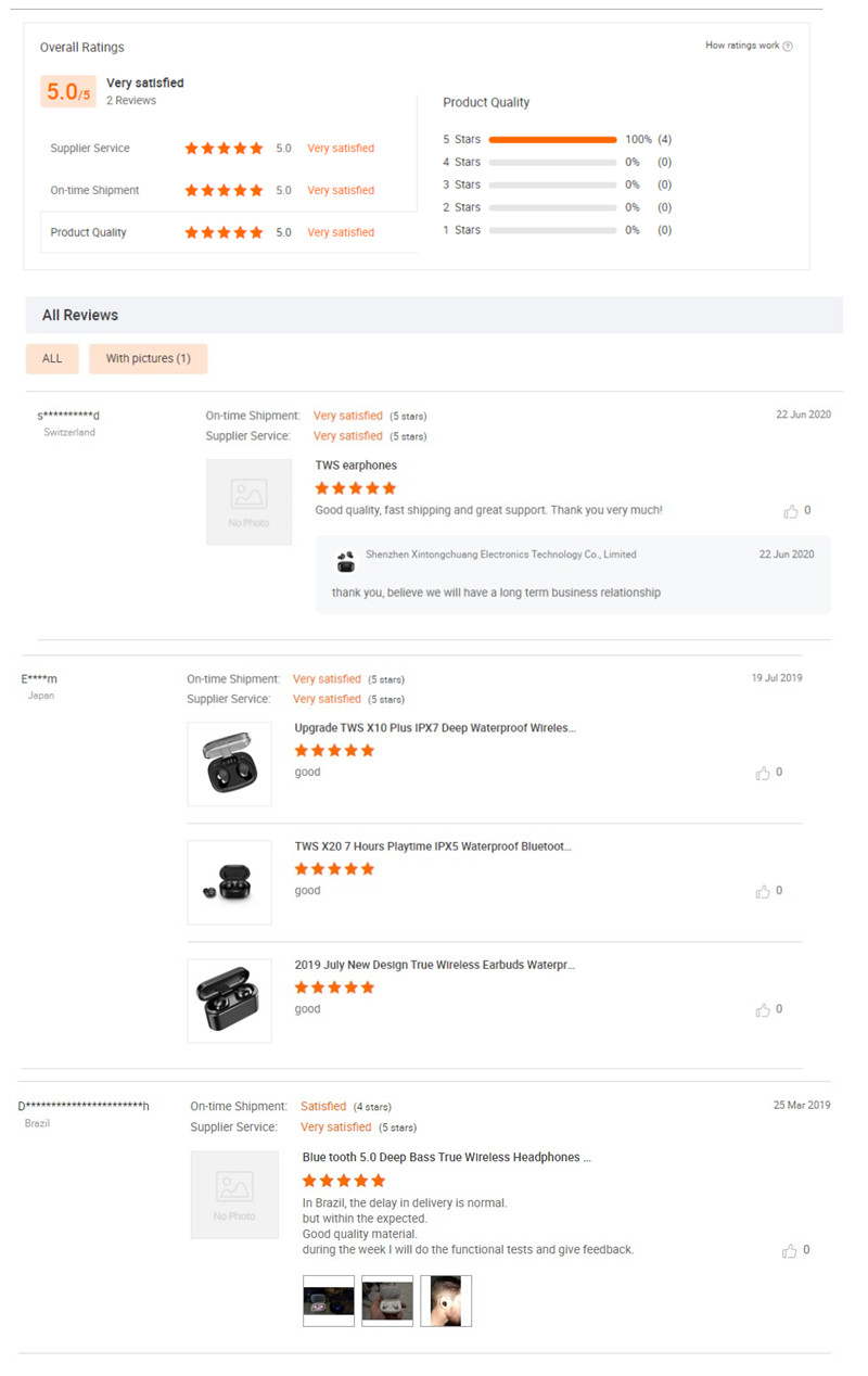 Volume Control True Wireless ANC Earbuds Bluetooth 5.0 CE ROHS Certificate