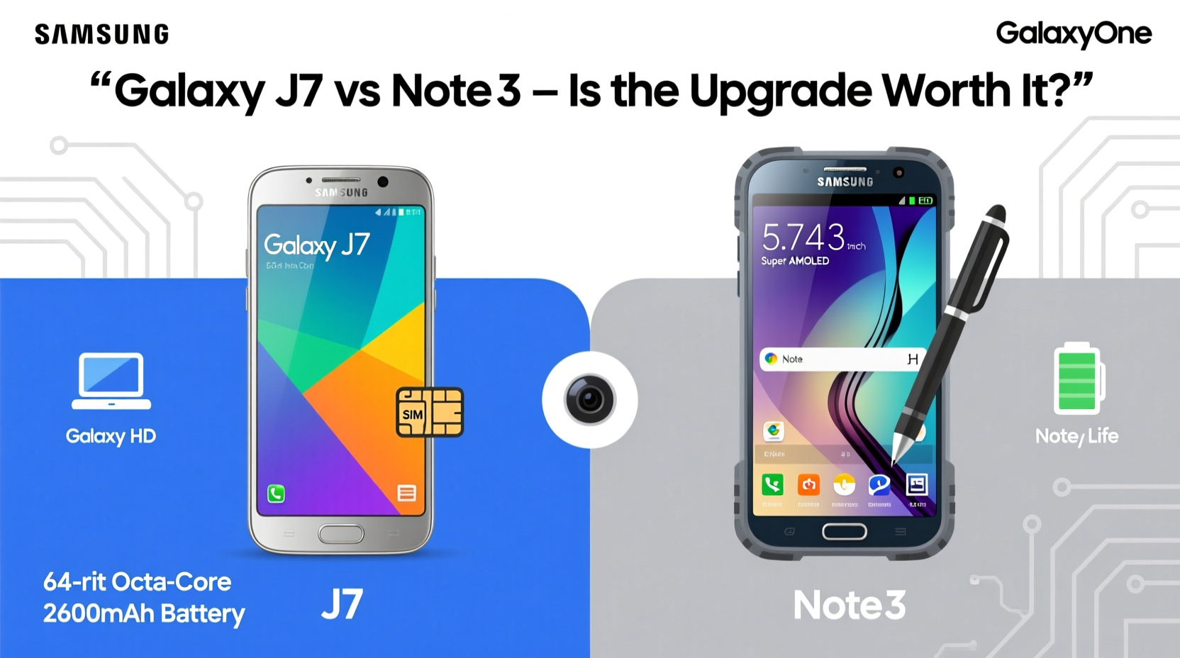 samsung galaxy j7 vs note 3 is the newer model really worth the upgrade