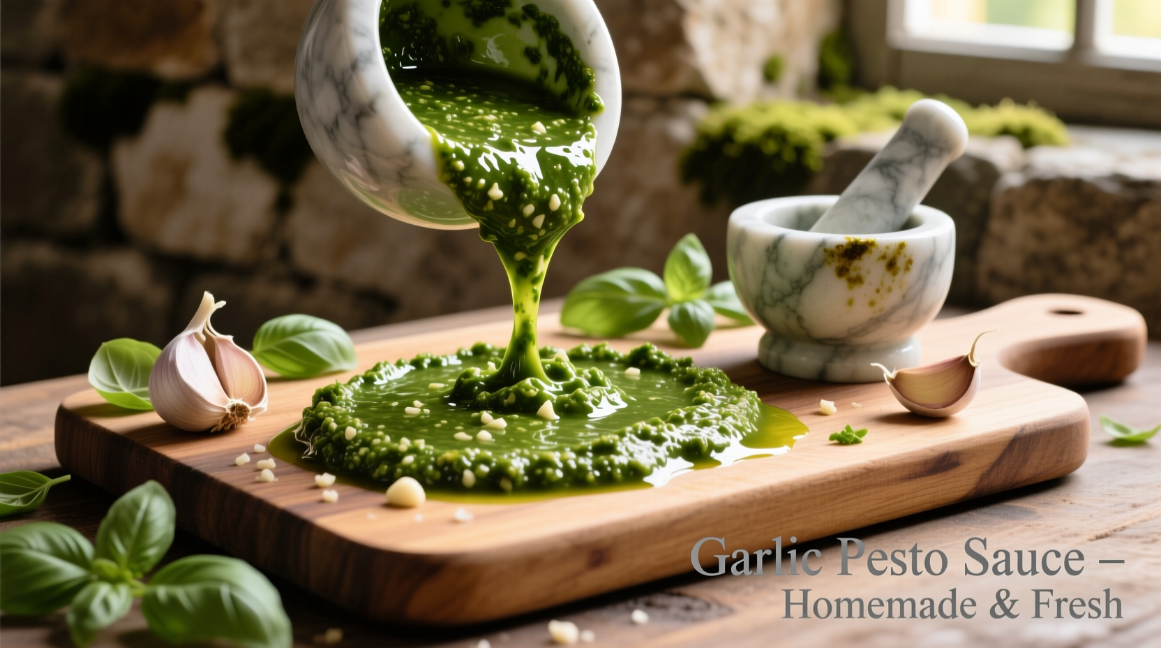 garlic pesto sauce