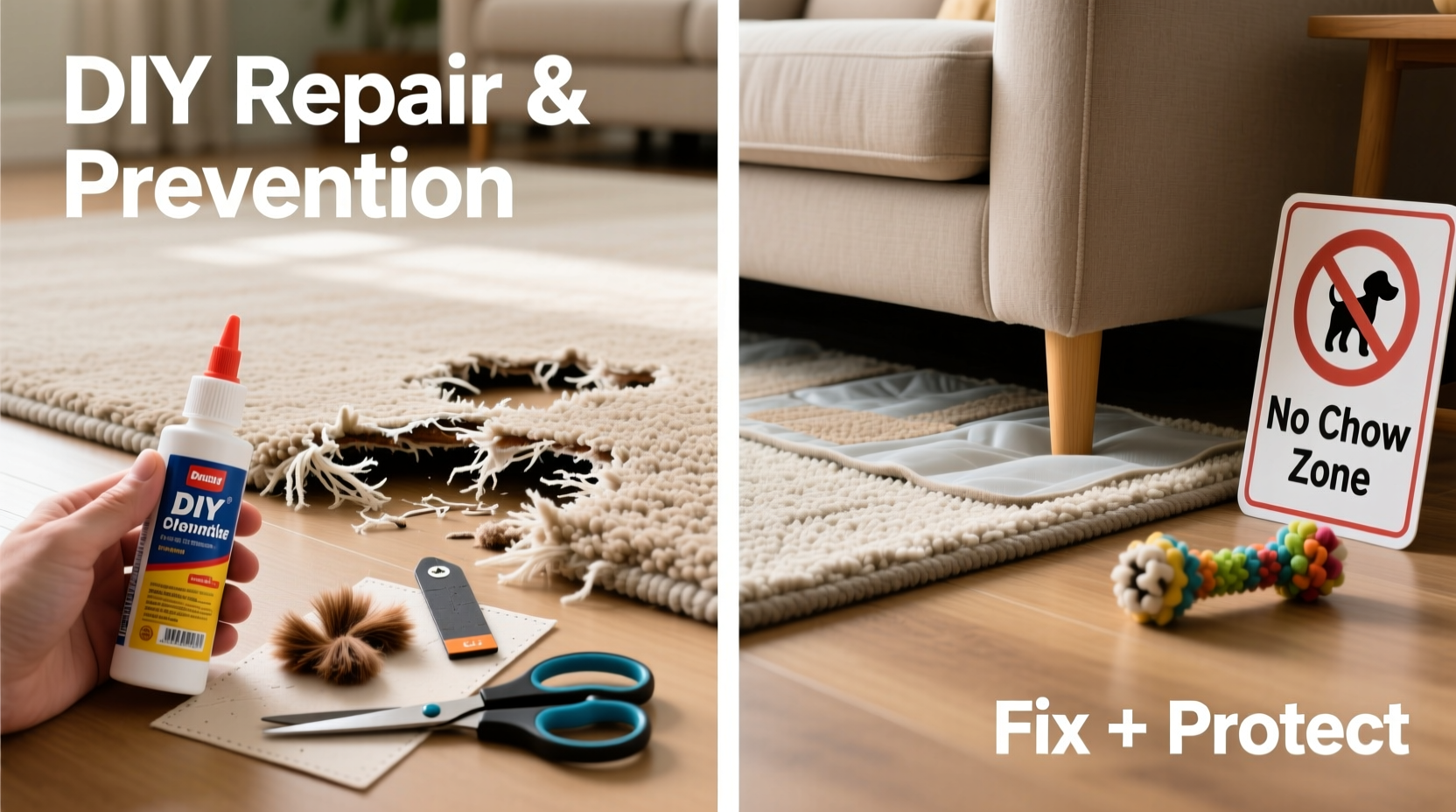effective diy methods to fix carpet damage from dog chewing and prevent future issues