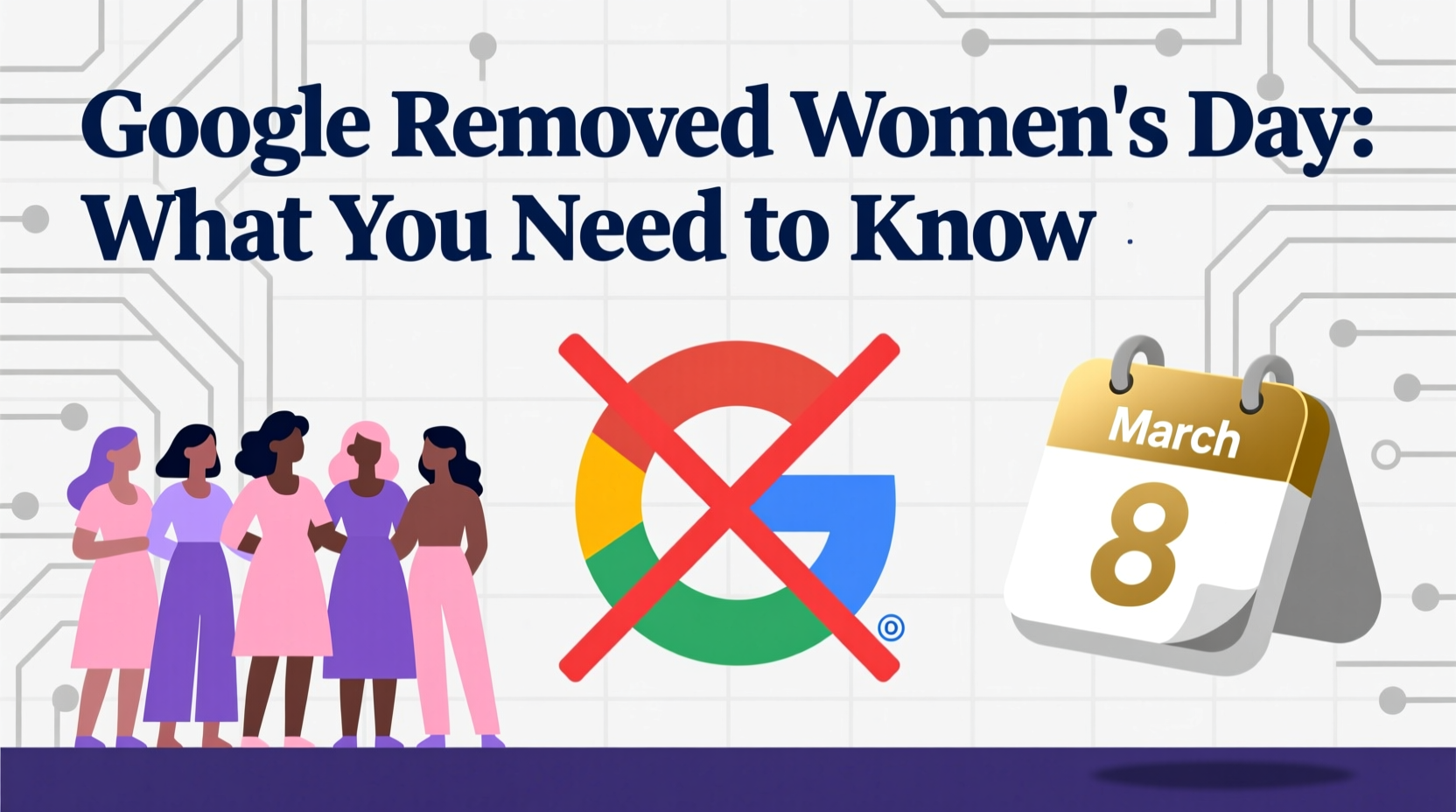 google removed womens day