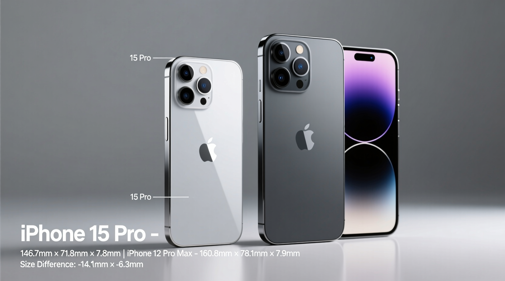 iphone 15 pro size vs 12 pro max is the upgrade worth it or is bigger just bigger