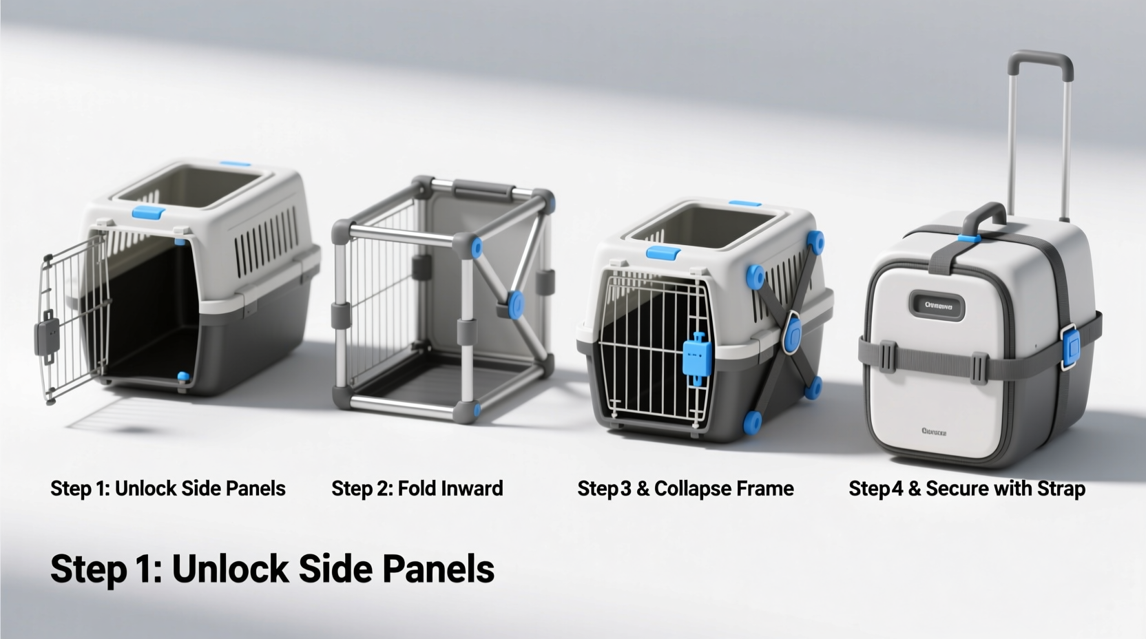 effortless dog crate folding a step by step guide for easy storage and travel