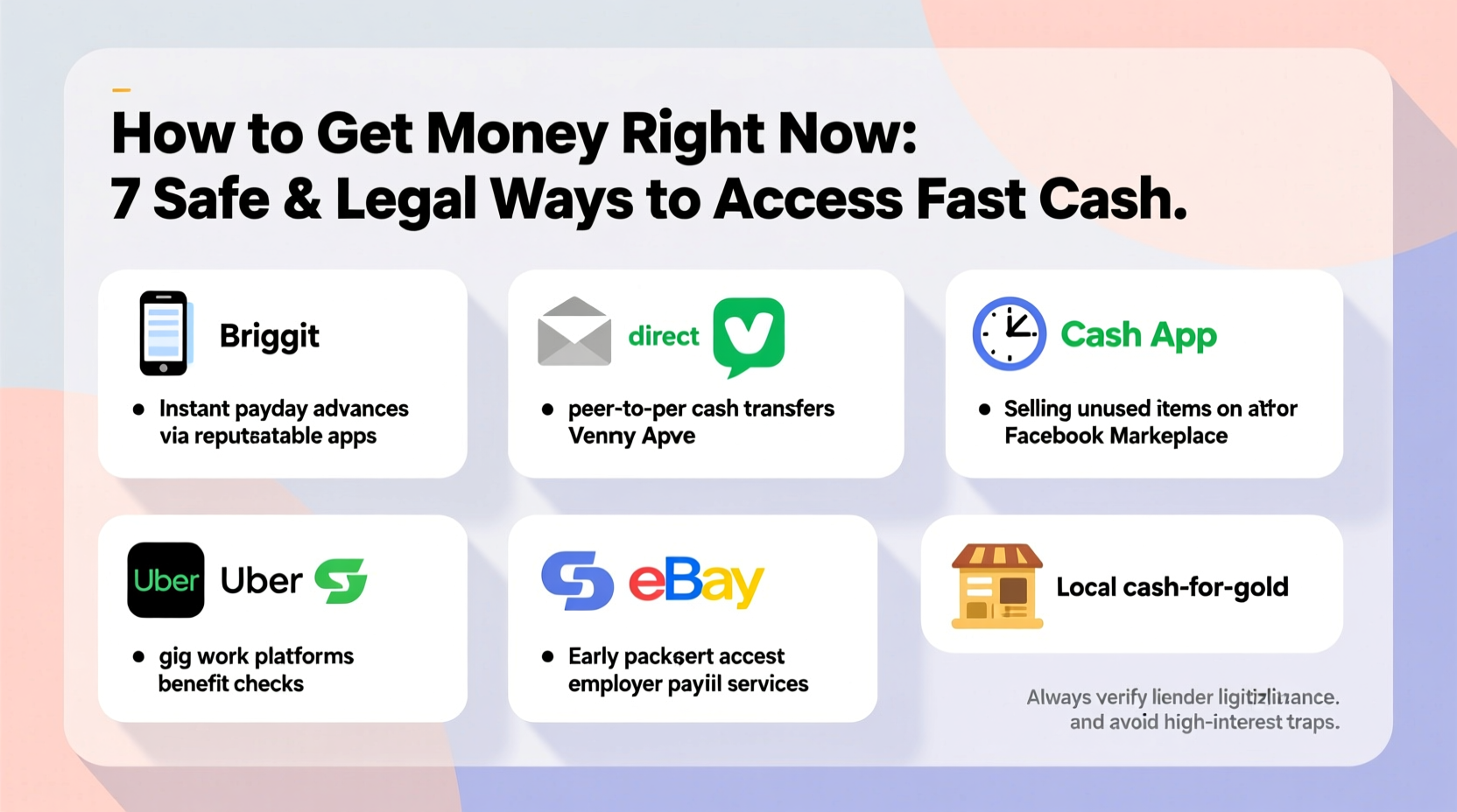 how to get money right now practical tips to access fast cash safely and legally