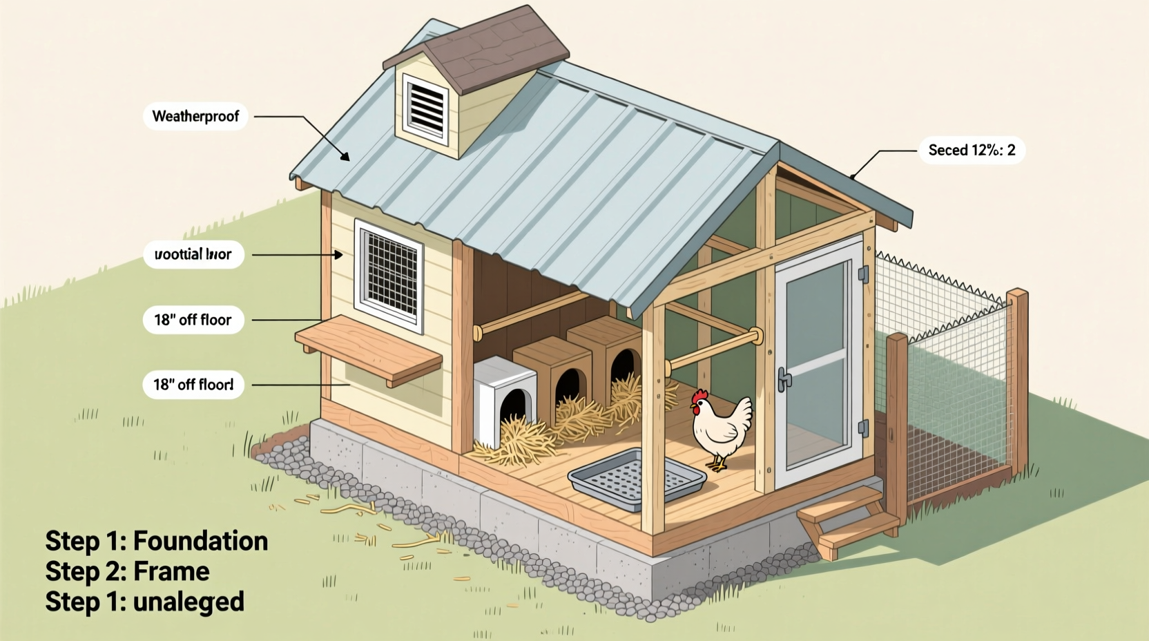 how to make a durable and comfortable chicken hen house a step by step guide for beginners