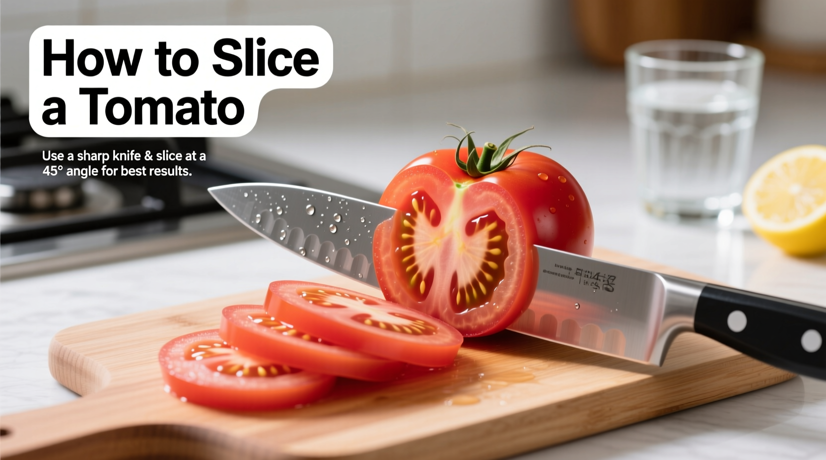 how to slice tomato