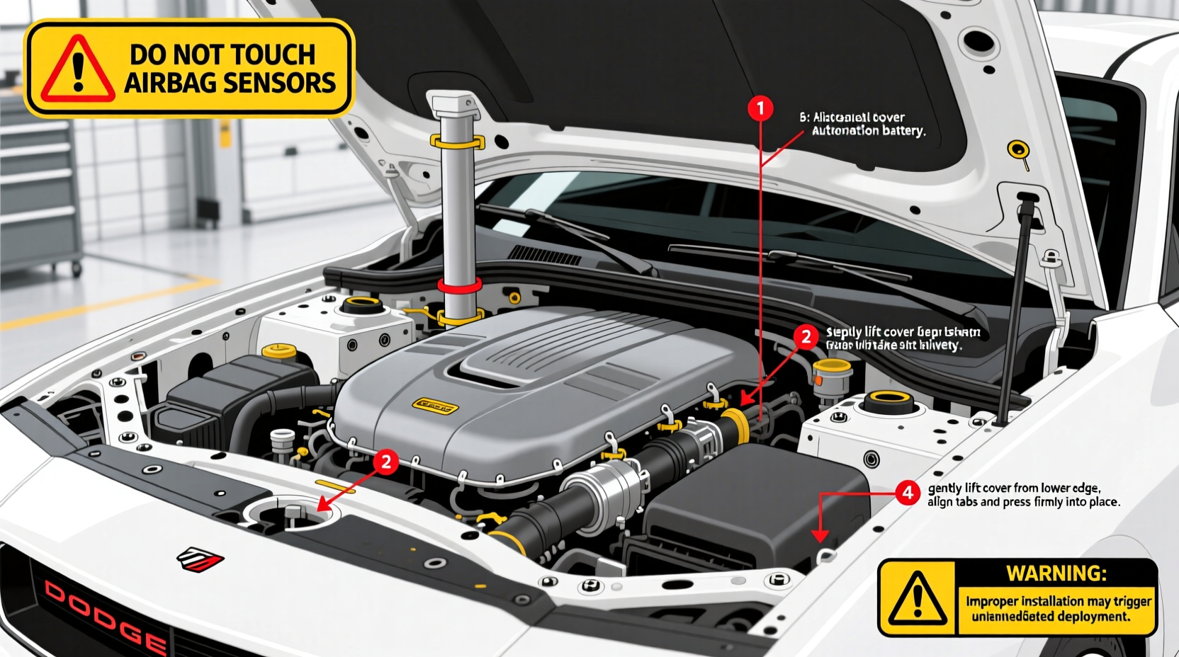 2026 hellcat airbag cover install