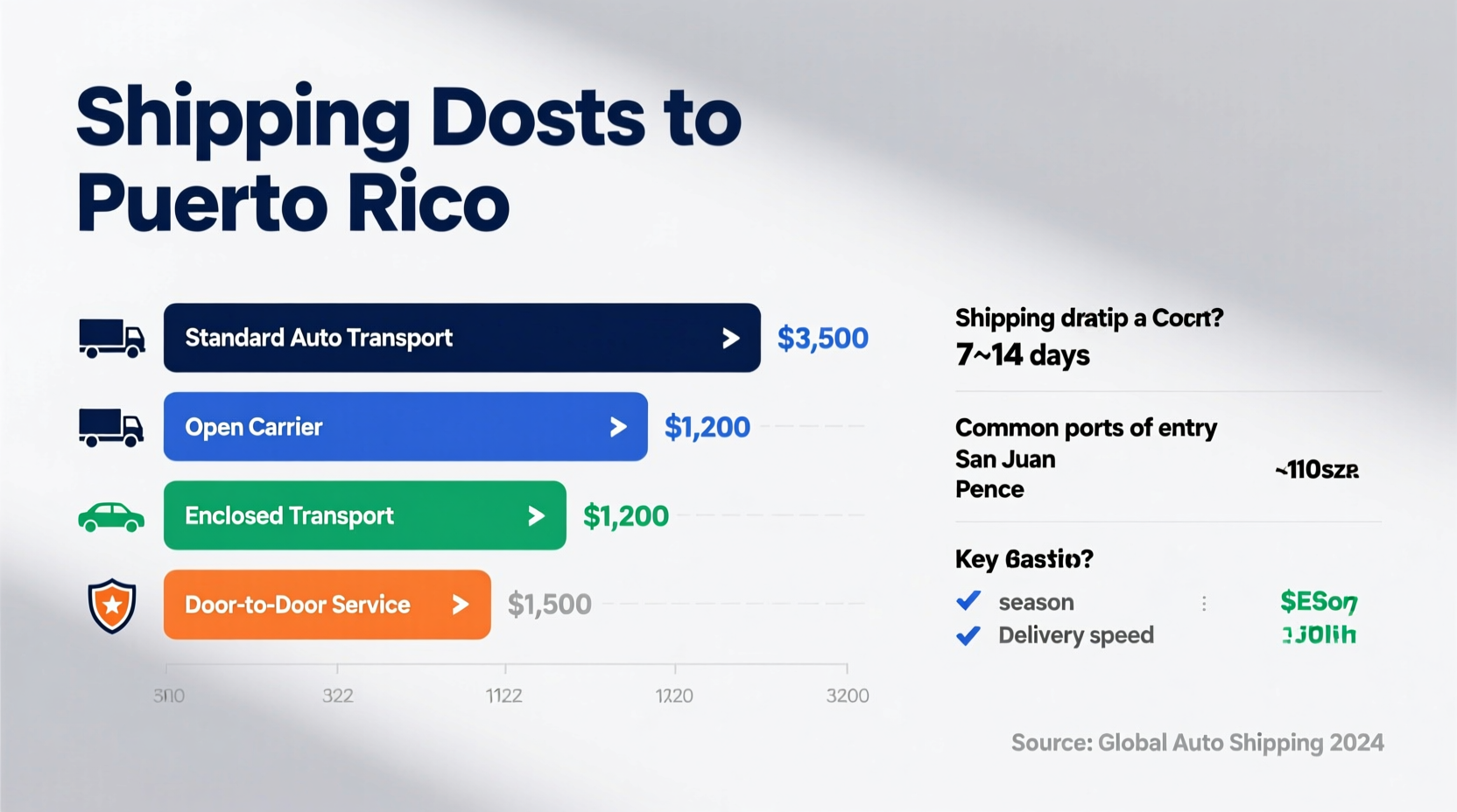 how much cost to ship a car to puerto rico