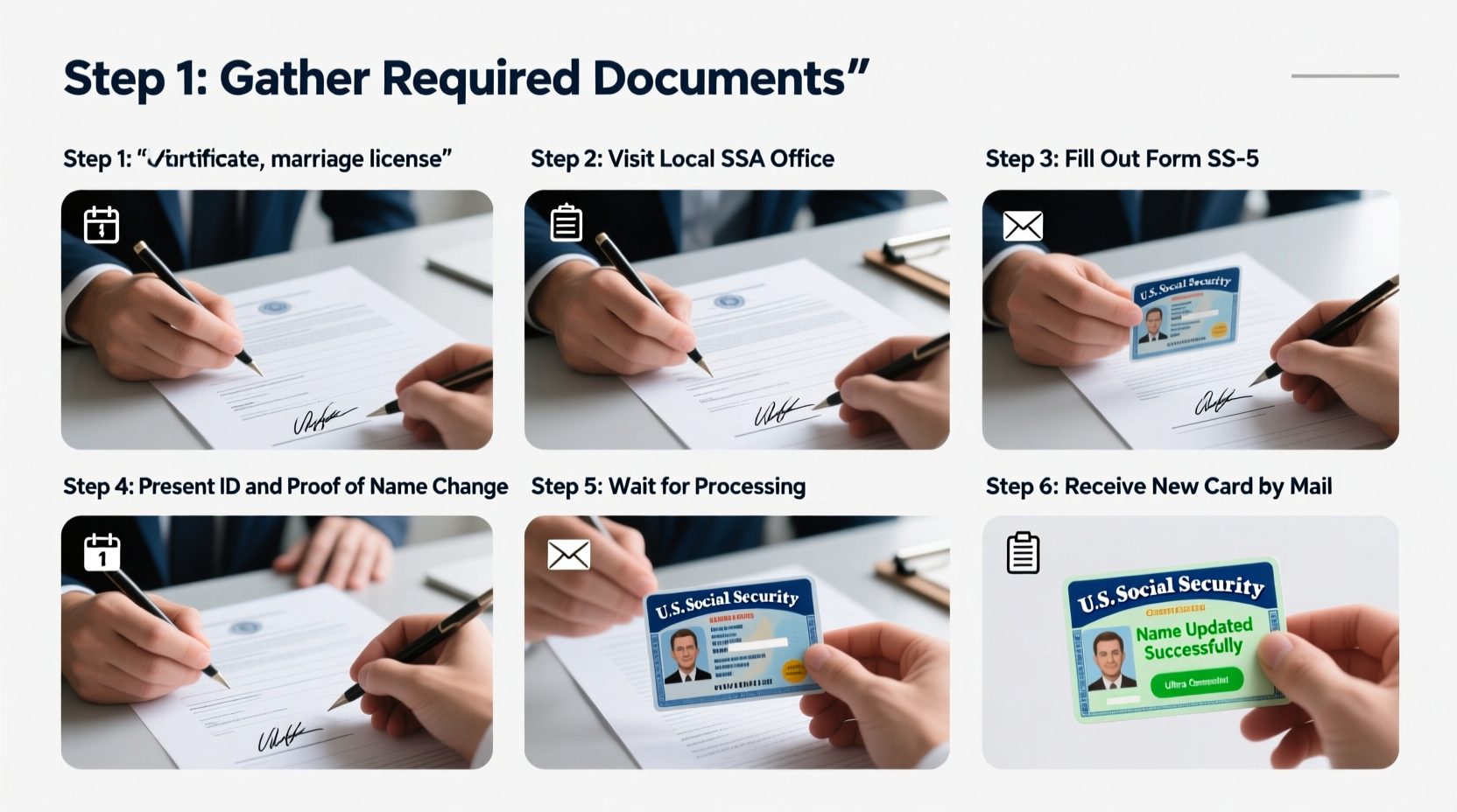 step by step guide to changing your name on your social security card easily