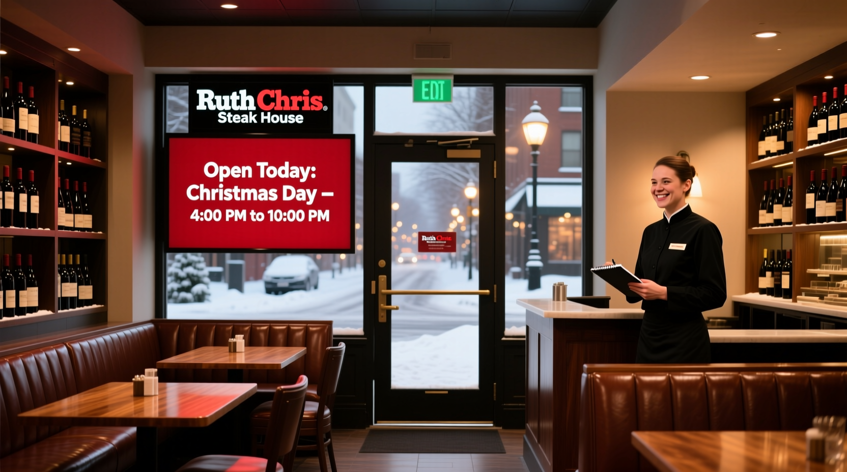 is ruth chris open on christmas day