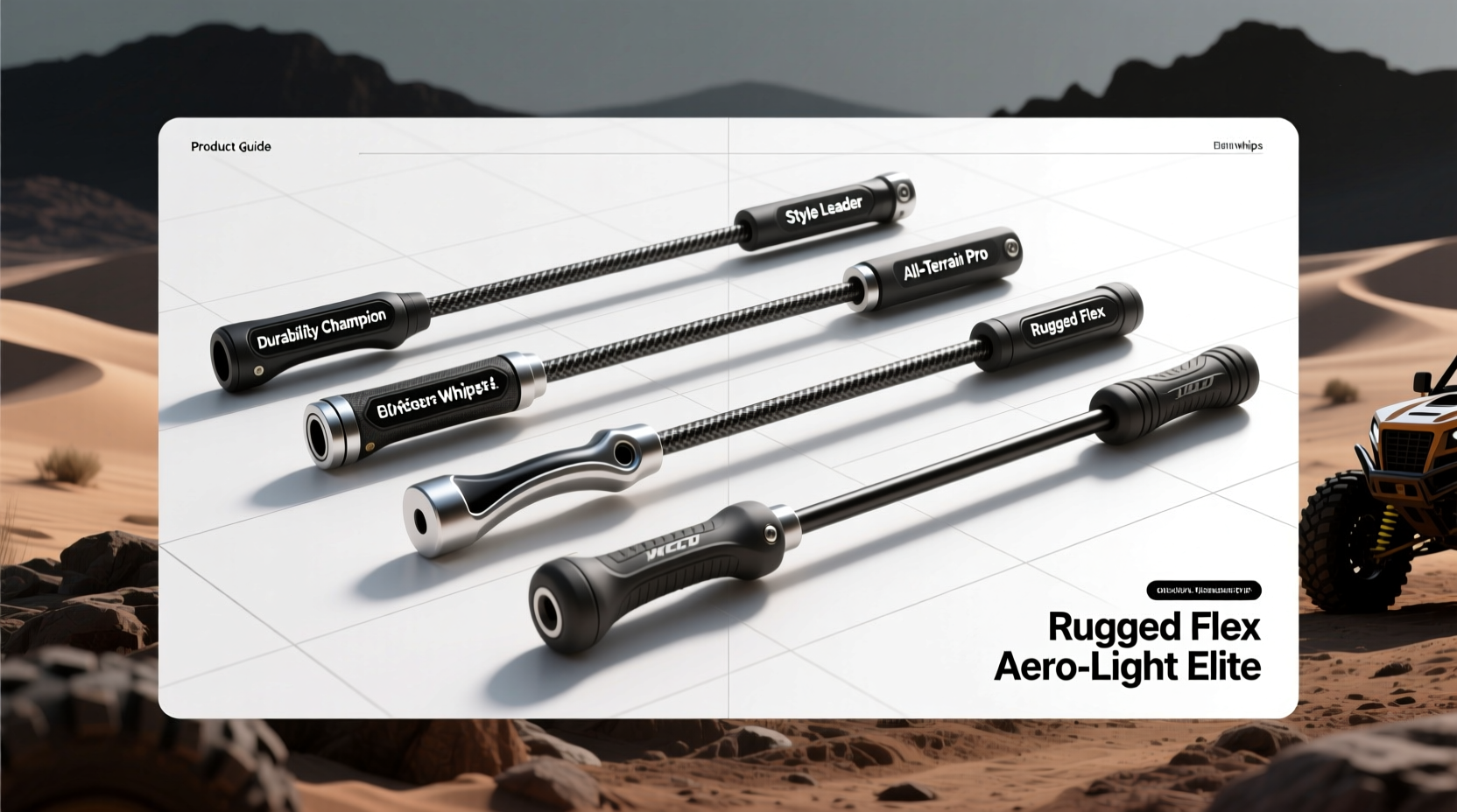 guide to the best utv whips for durability and style