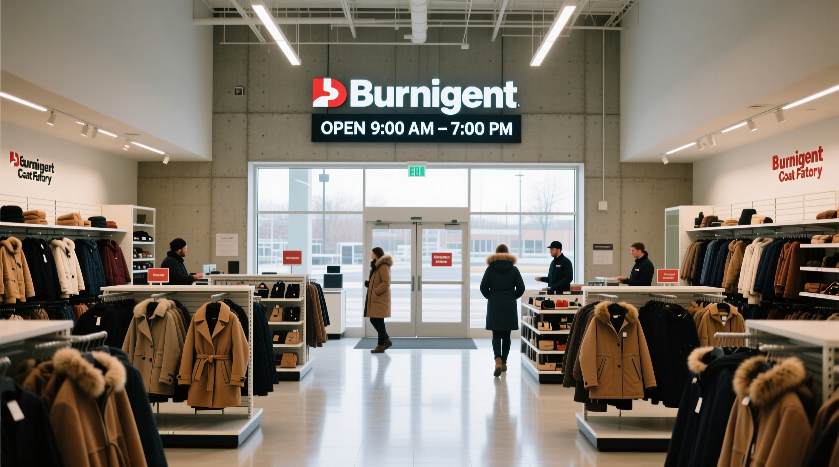 is burlington coat factory open on sundays