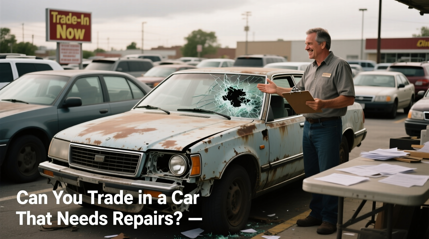 can you trade in a car that needs repairs