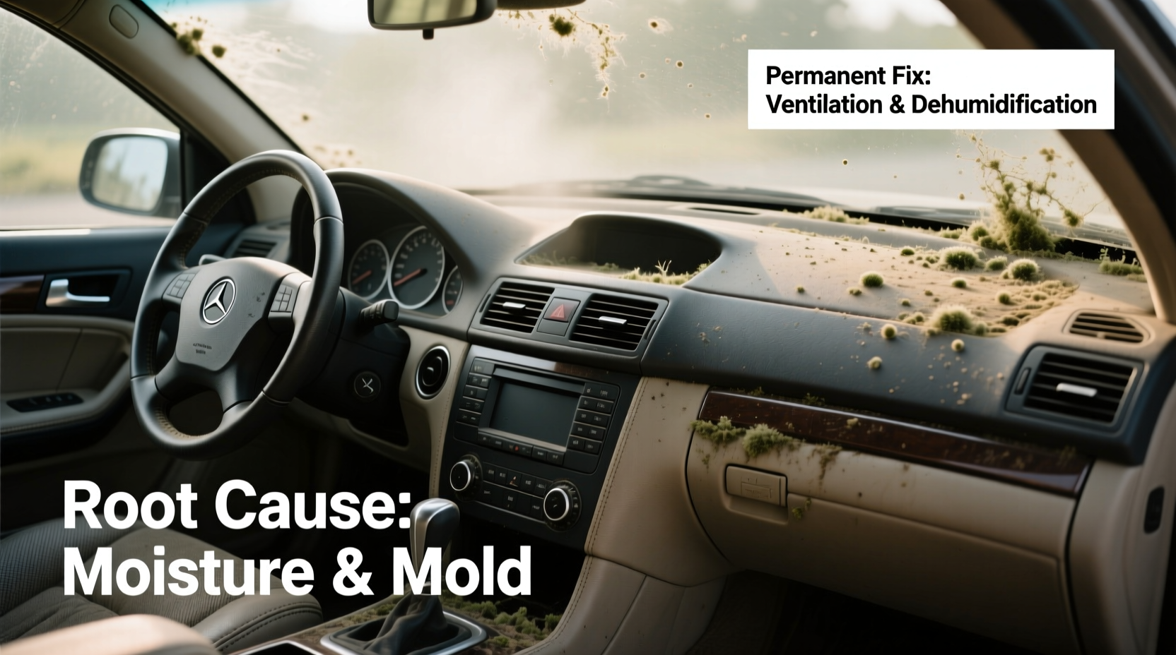 W203 Musty Interior Smell: Root Cause & Permanent Fix