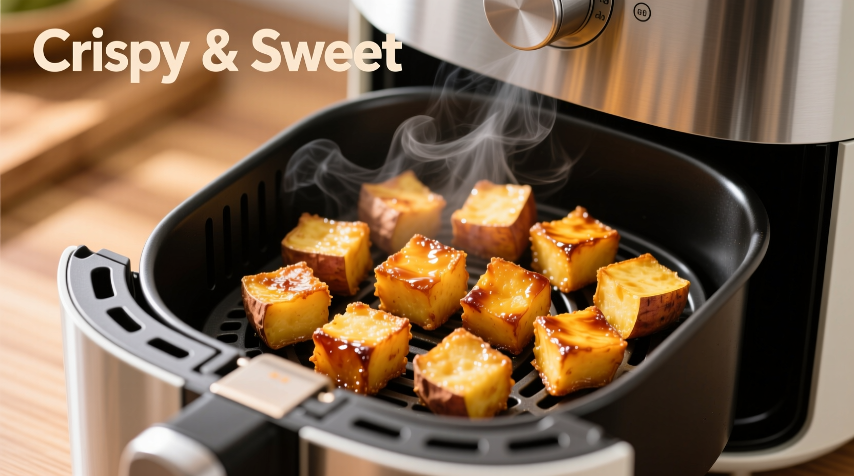 air fry sweet potato cubes