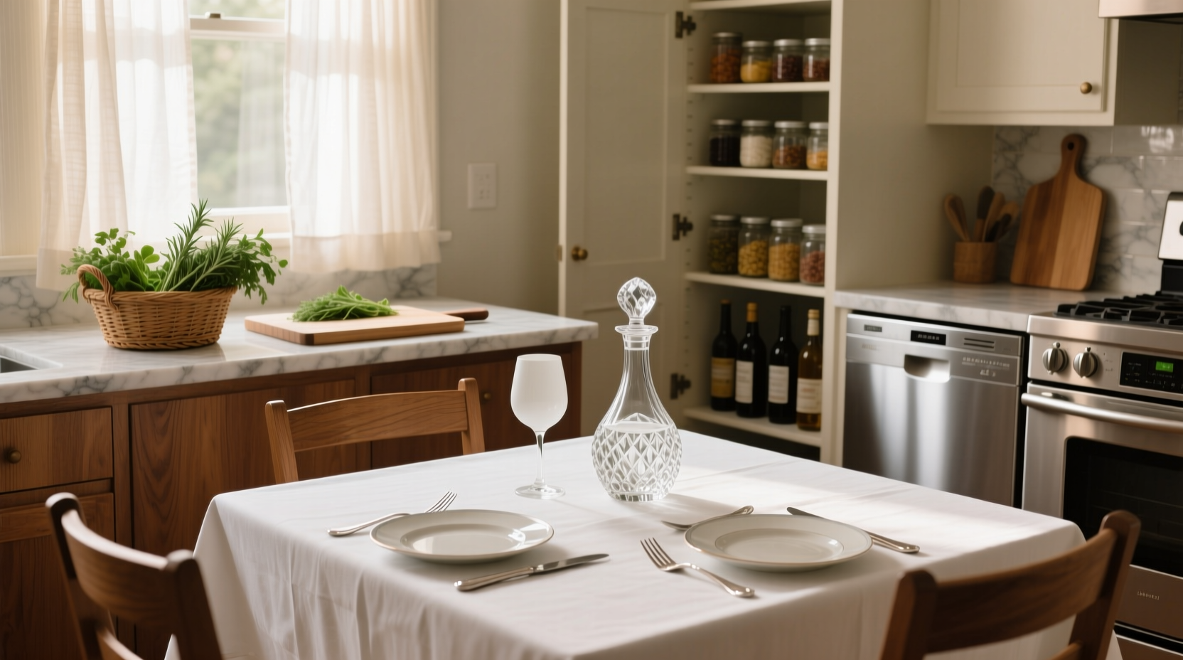 quick cleaning tasks before a dinner party